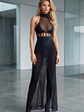 Halter Yaka File Elbise