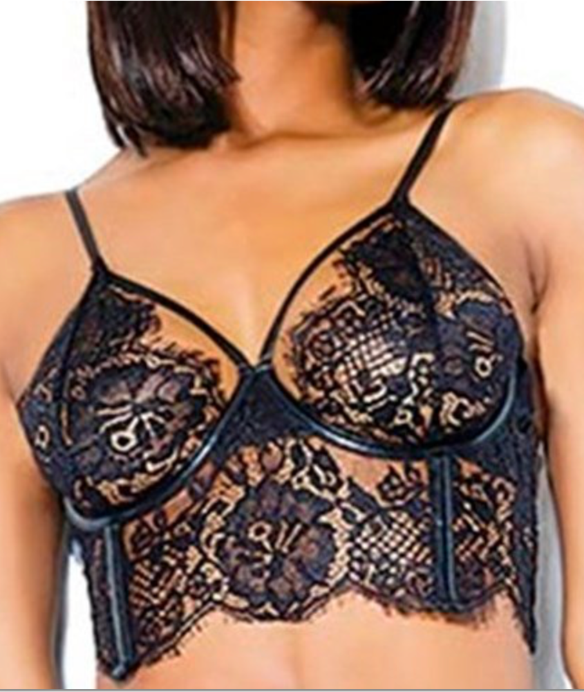 Siyah Dantelli Fantezi Jartiyer Set