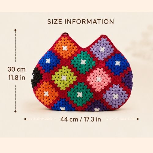 Handmade Motifli  Deri Sap Omuz Cantasi