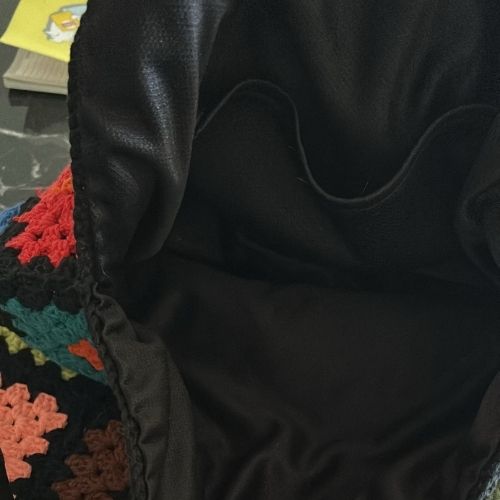 Handmade Motifli  Deri Sap Omuz Cantasi