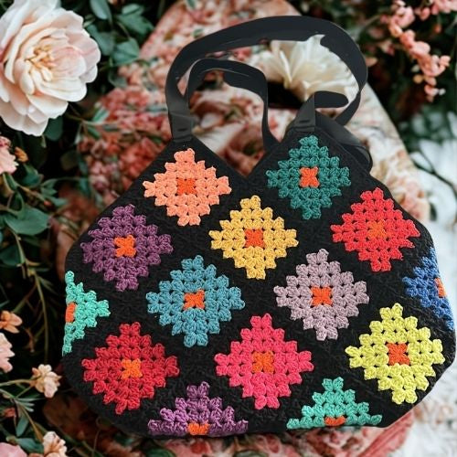 Handmade Motifli  Deri Sap Omuz Cantasi