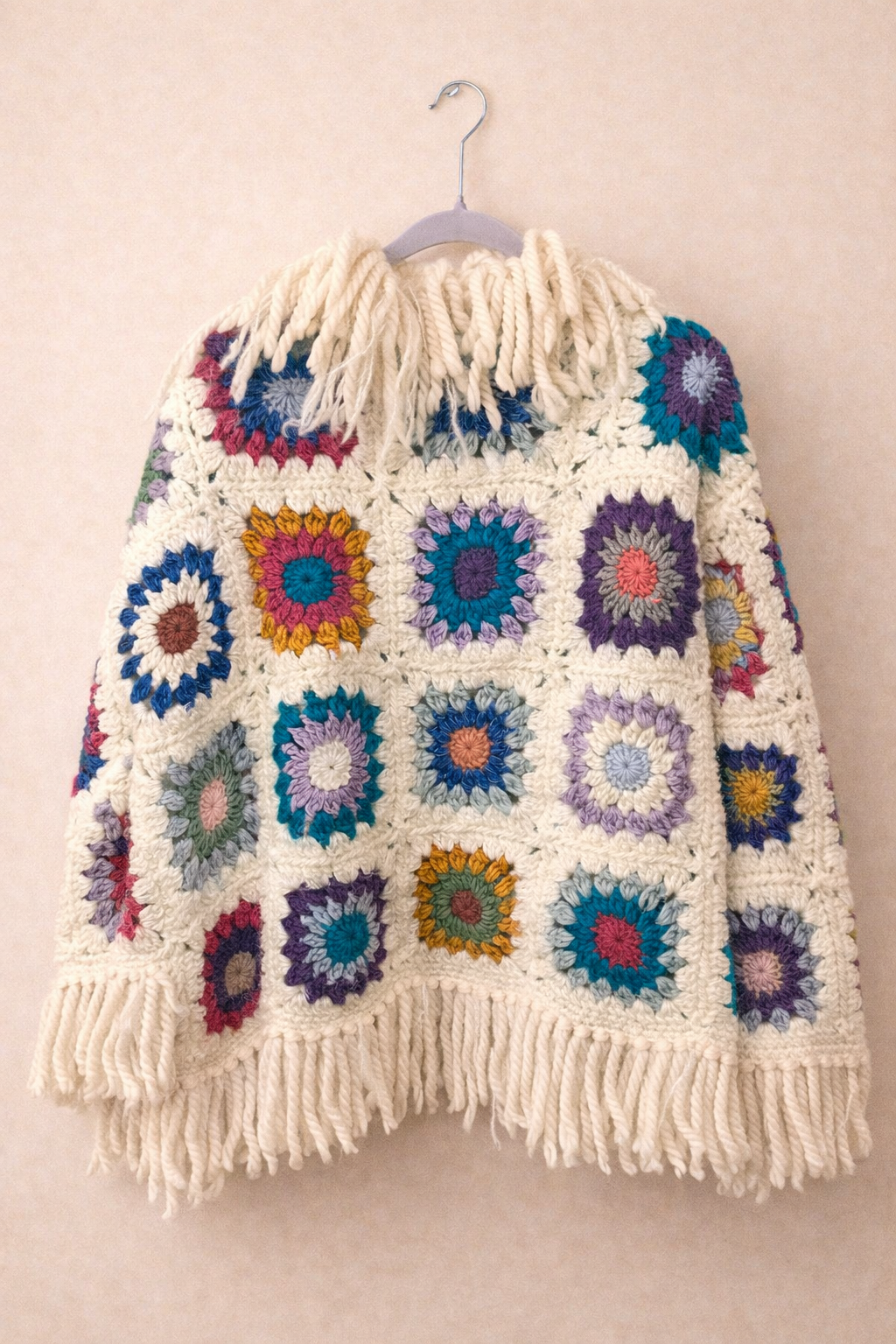 Boho Stil Renkli Motifli Patchwork Ceket